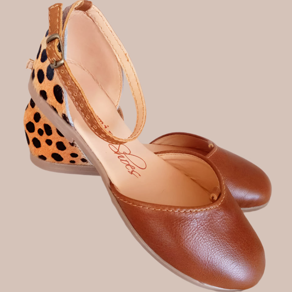 NONNA Cheetah Tan Sandal