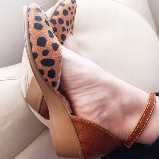 SALE Demi  Cheetah Wedge