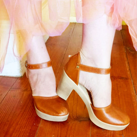 Zoë Bridal Tan closed HEELS