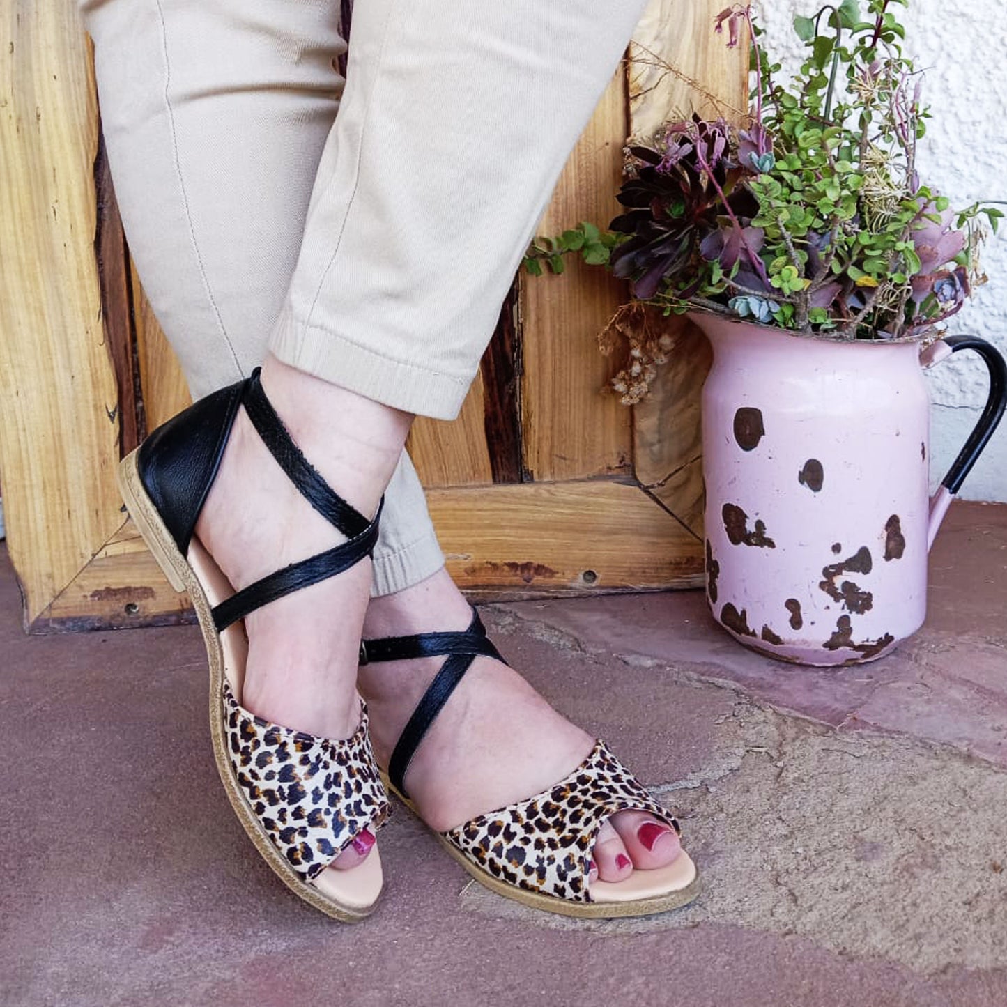 SALE Bella Leopard Sandal