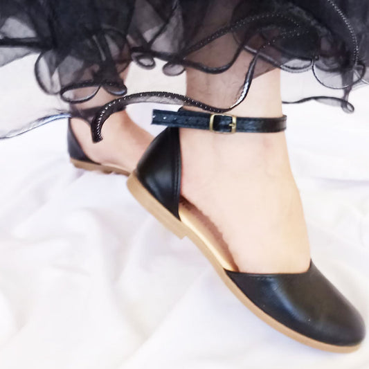 SALE NONNA Black Sandal