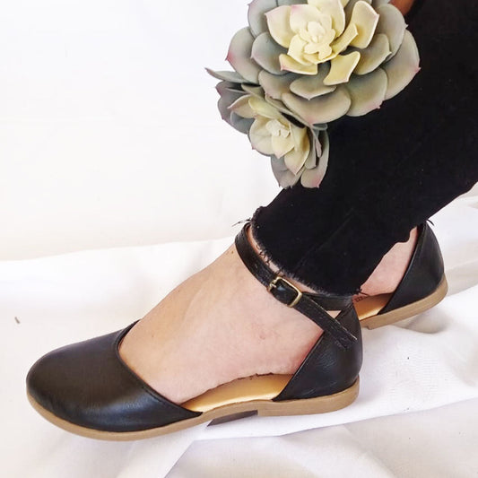 SALE NONNA Black Sandal