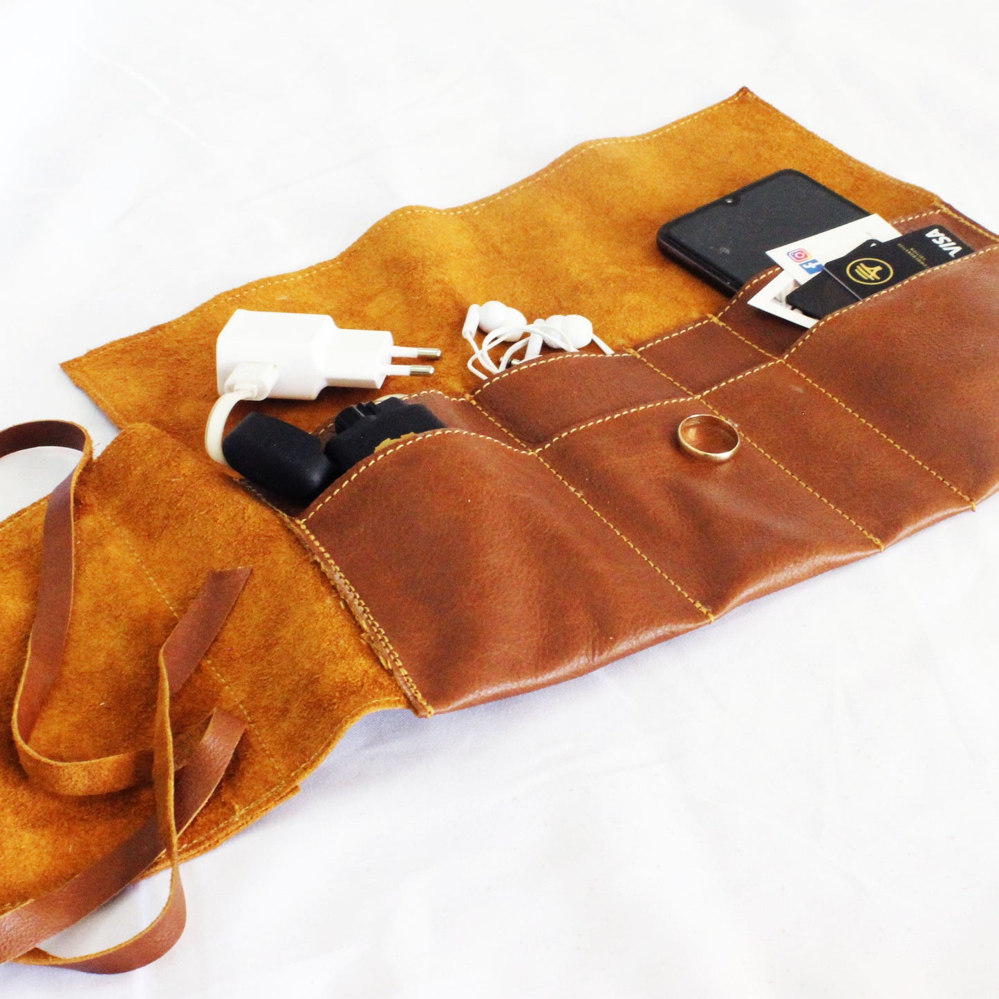 Leather Tan Roly bag