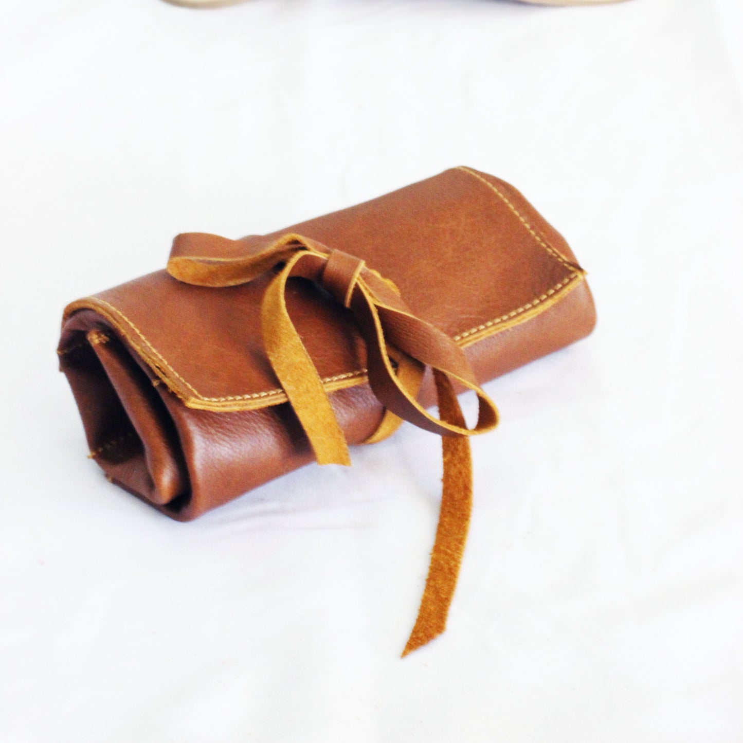 Leather Tan Roly bag