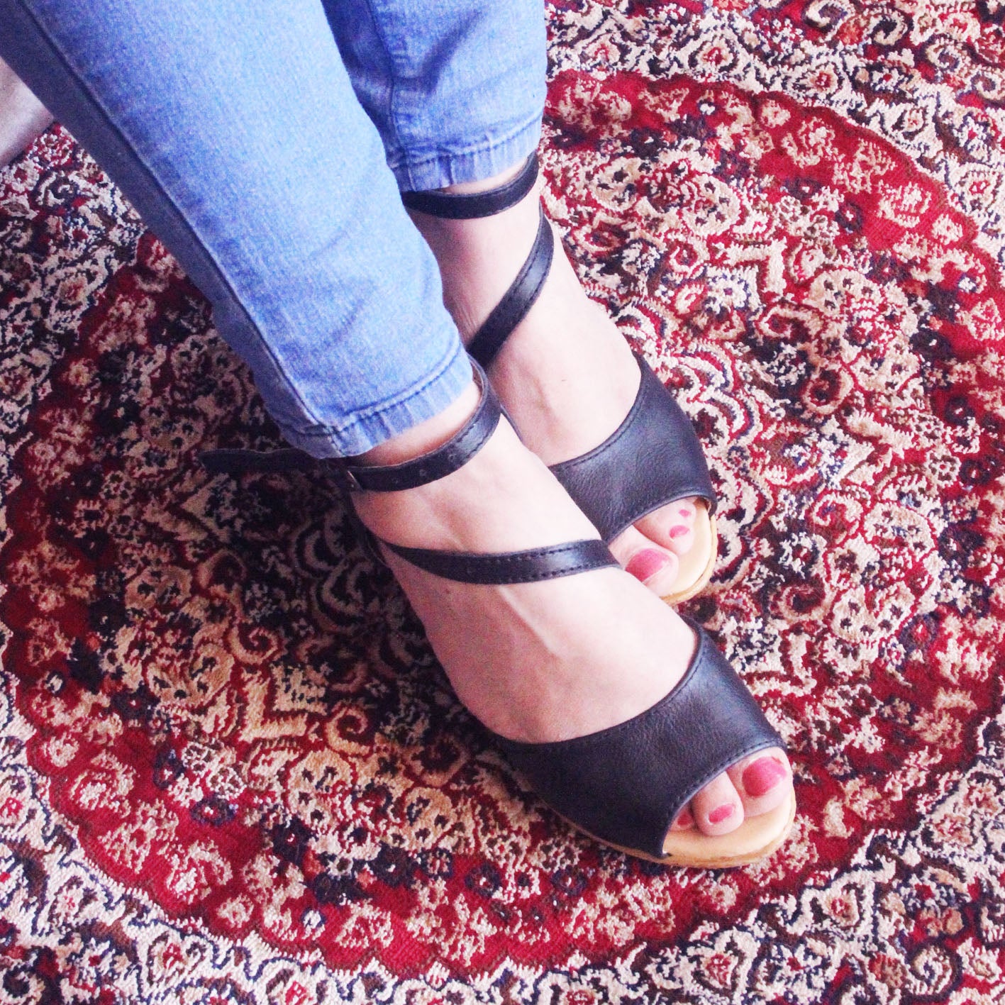 Talitha Navy Wedge