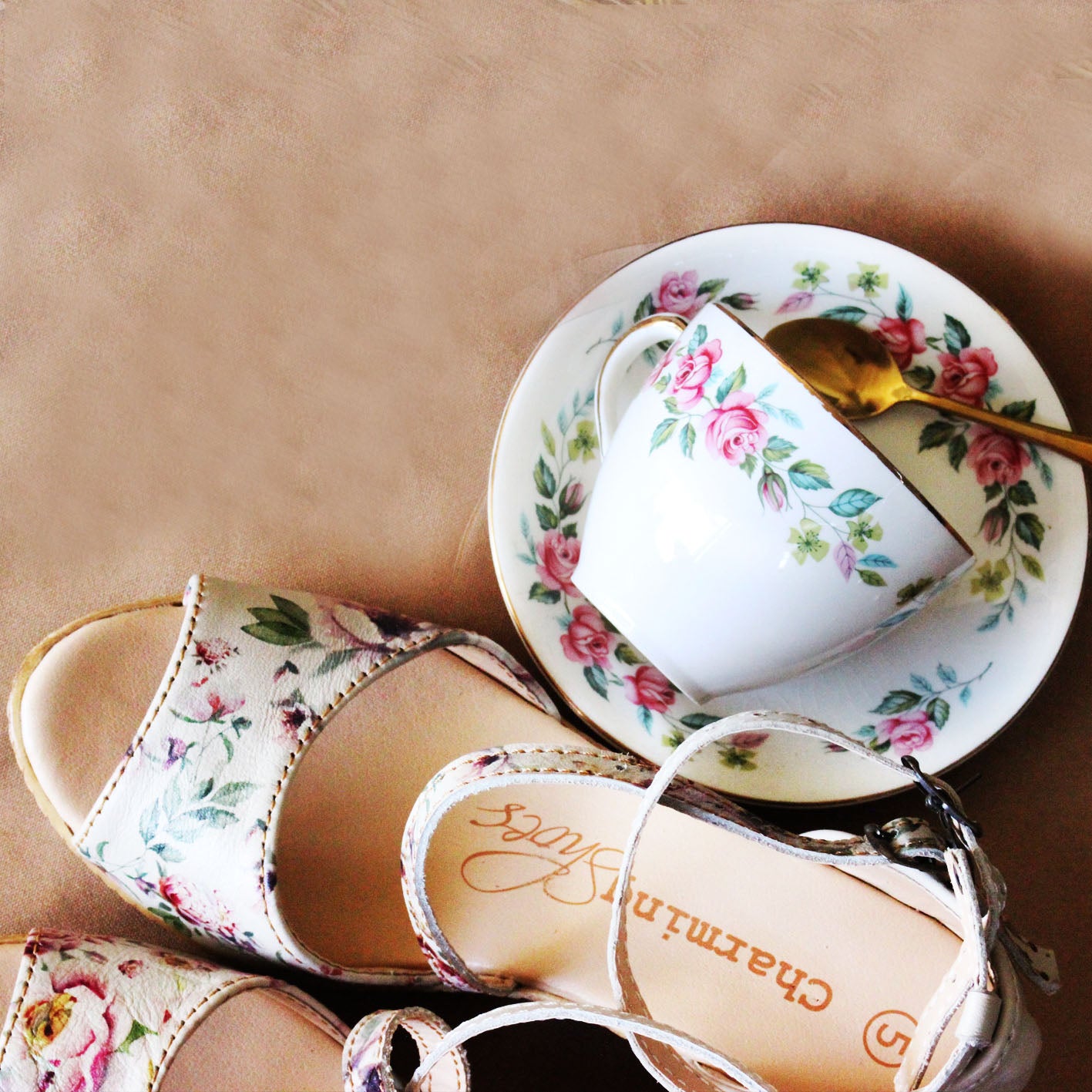 SALE Talitha Pink Peoni Wedge
