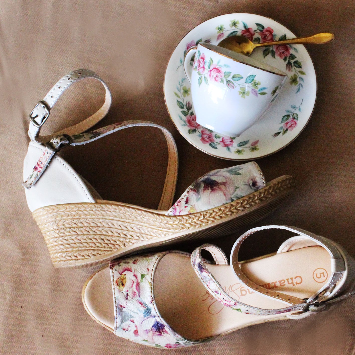 SALE Talitha Pink Peoni Wedge