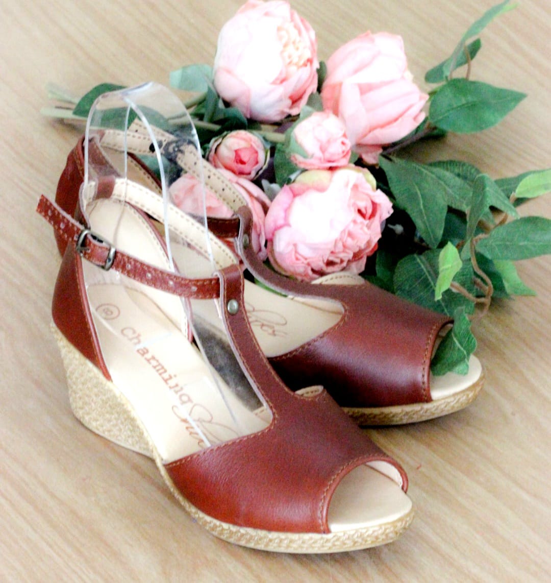 Talitha TBar Brown Wedge