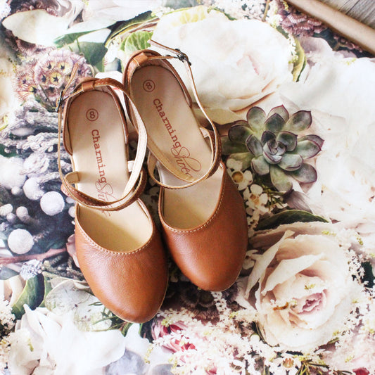 Talitha closed Tan Wedge