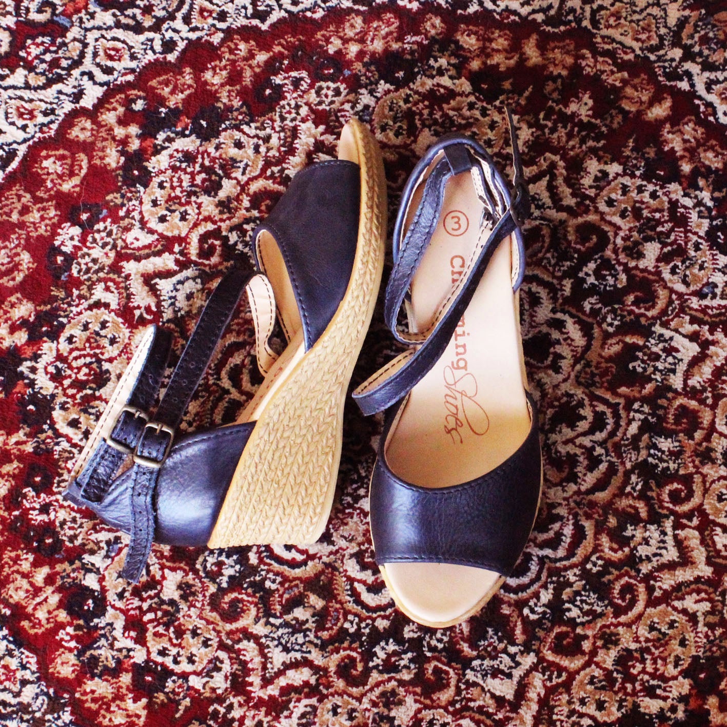 Talitha Navy Wedge