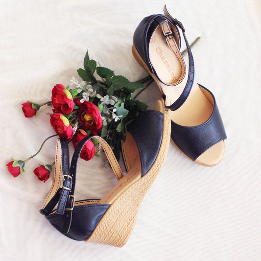 Talitha Navy Wedge