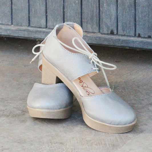Zoë Grey shoelace Bridal HEELS