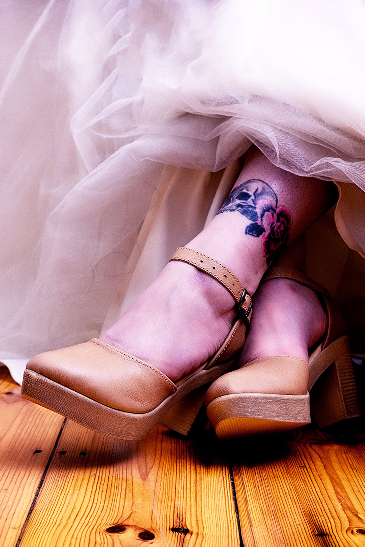 Zoë Bridal Beige closed HEELS