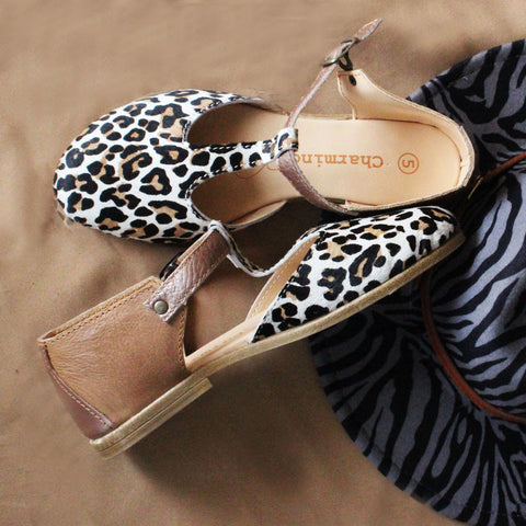 Bella Leopard TBar Sandal