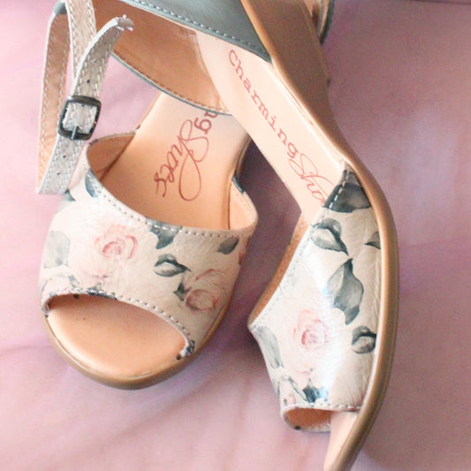 Demi Rose&Sage opentoe Wedge