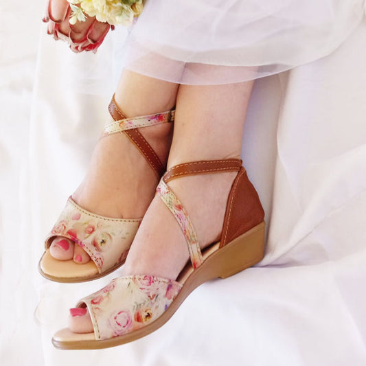 SALE Demi Vygie open toe Wedge