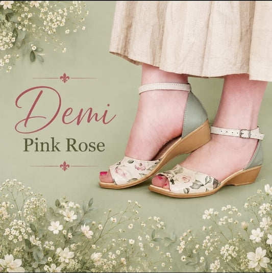 Demi Bridal Rose Wedge