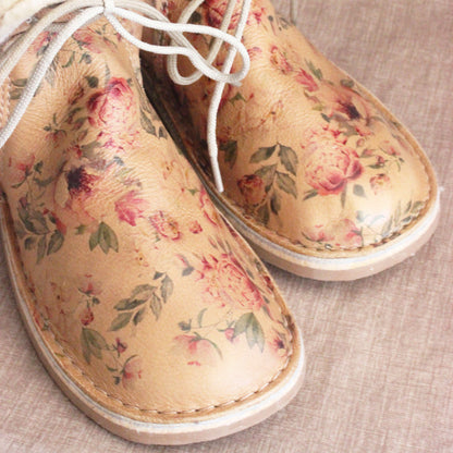 SALE Hannah Beige Floral BOOTS