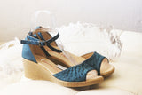 Zelda opentoe Cobaltblue Wedge