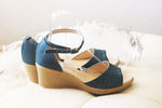 Zelda opentoe Cobaltblue Wedge