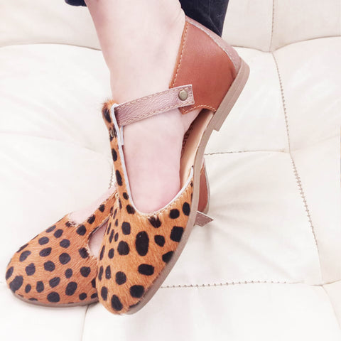 Cheetah TBar Sandal