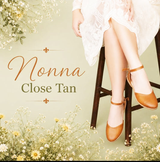 NONNA Tan Bridal Sandal