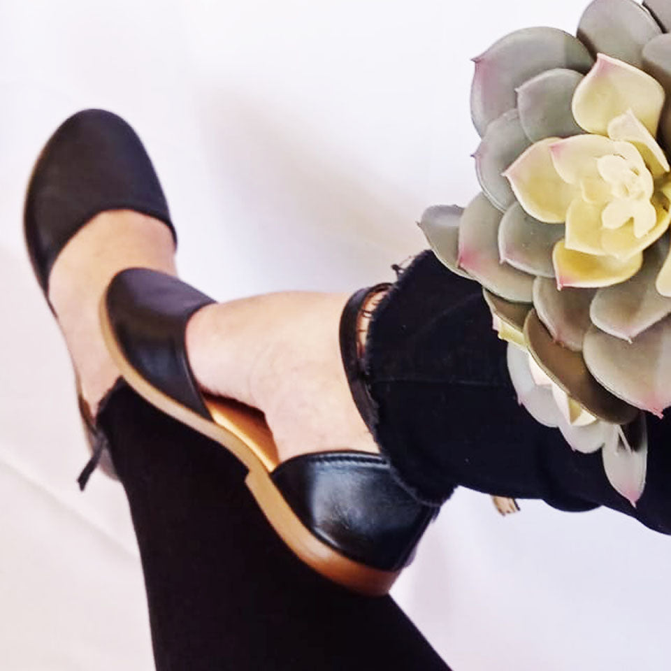 NONNA Black Sandal