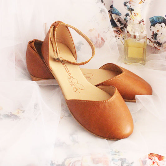 NONNA Tan Bridal Sandal