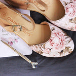 SALE Pink VintageRose Sandal