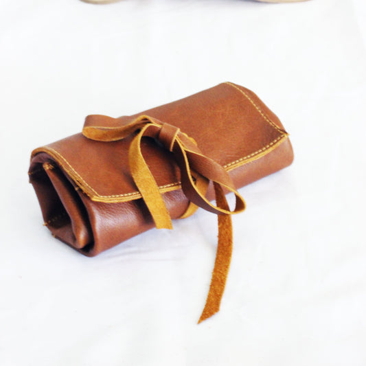 Leather Tan Roly bag