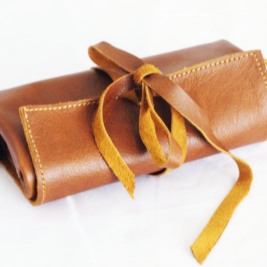 Leather Tan Roly bag