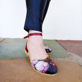 Ruby floral Velvet Sandal