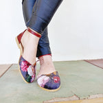 Ruby floral Velvet Sandal