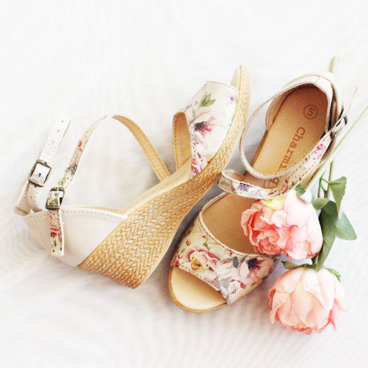 SALE Talitha Pink Peoni Wedge