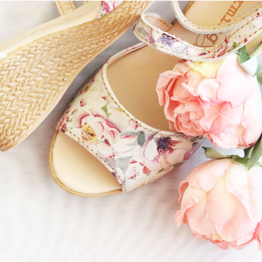 SALE Talitha Pink Peoni Wedge