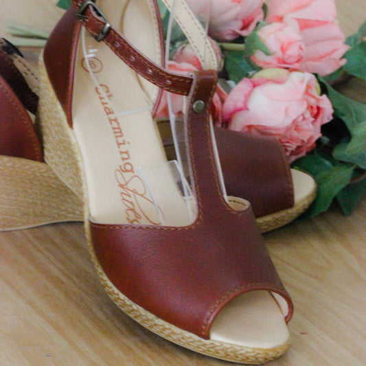 Talitha TBar Brown Wedge