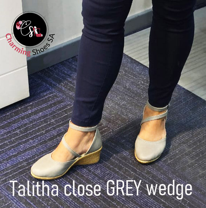 Talitha closed Grey Wedge