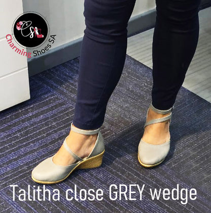 Talitha closed Grey Wedge