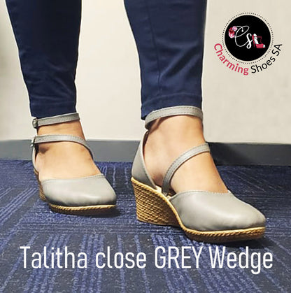 Talitha closed Grey Wedge