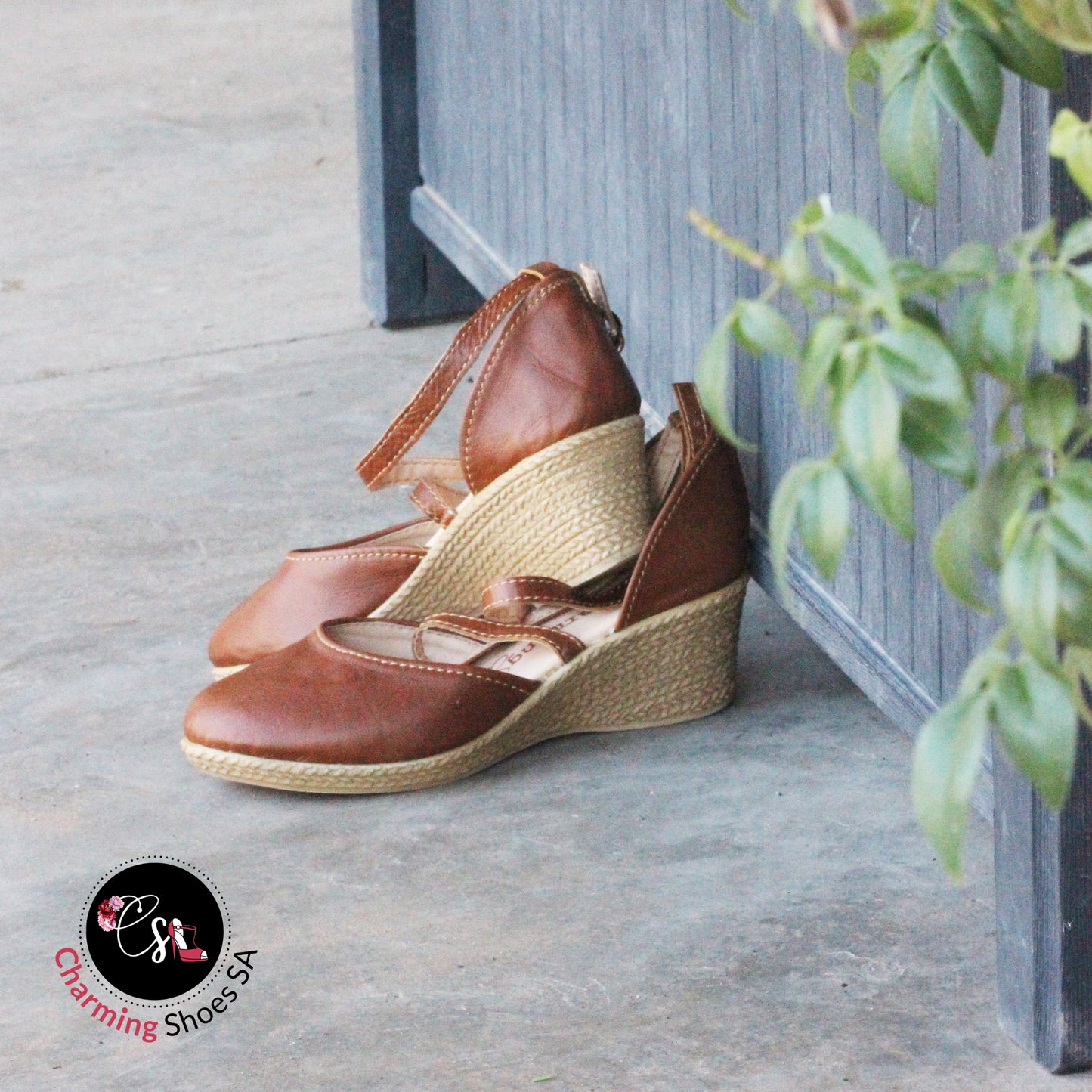 Talitha closed Tan Wedge