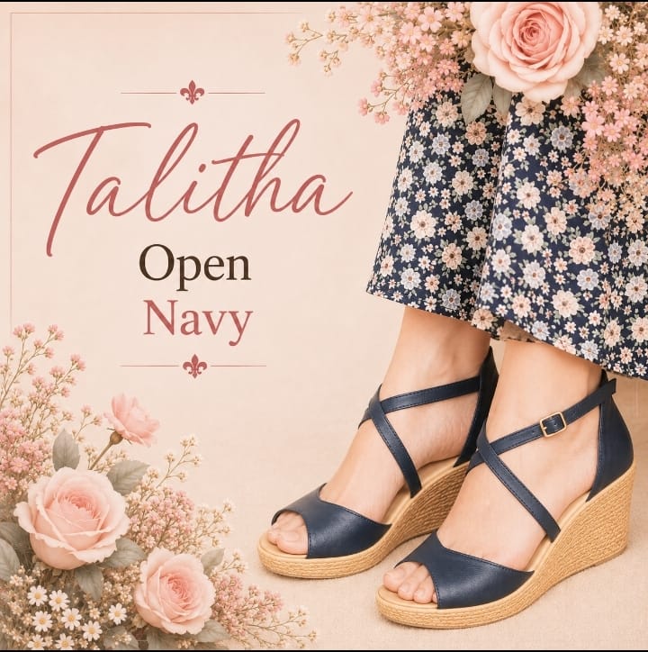 Talitha Navy Wedge