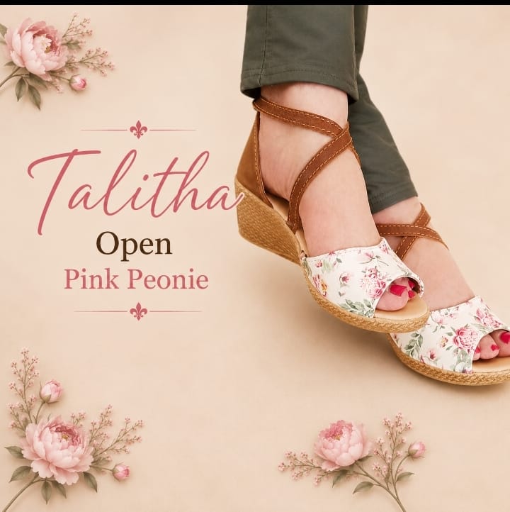 SALE Talitha open Peonie Wedge -35%