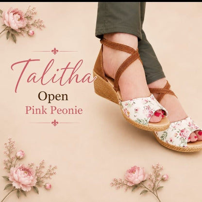 SALE Talitha open Peonie Wedge -35%
