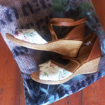 SALE Talitha open Peonie Wedge -28%