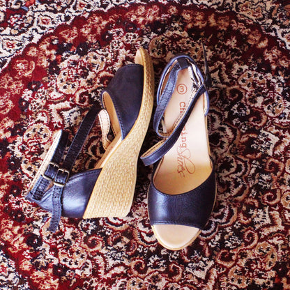 Talitha Navy Wedge