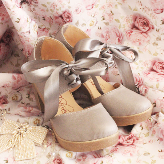 Zoë Grey shoelace Bridal HEELS