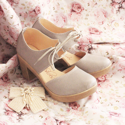 Zoë Grey shoelace Bridal HEELS
