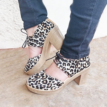 Zoë Leopard Ribbon HEELS