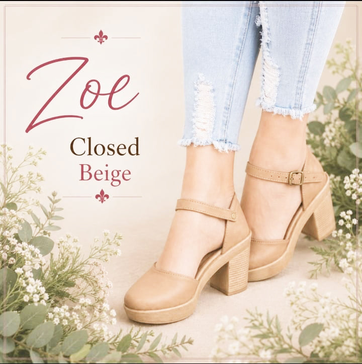 Zoë Beige closed HEELS