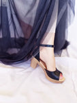 Zoë Black opentoe HEELS